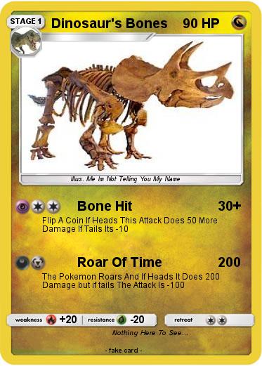 Pokemon Dinosaur's Bones
