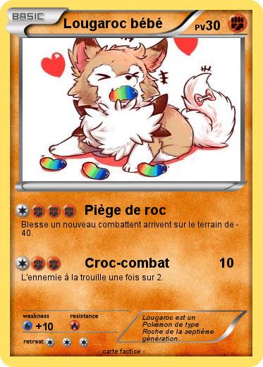 Pokemon Lougaroc bébé