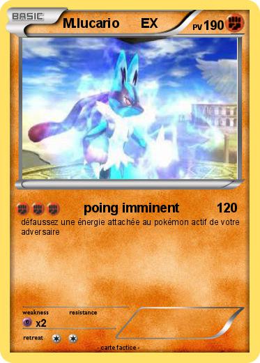 Pokemon M.lucario      EX