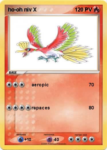 Pokemon ho-oh niv X