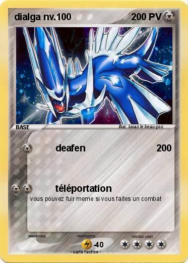 Pokemon dialga nv.100