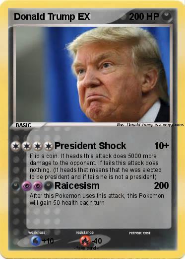 Pokemon Donald Trump EX