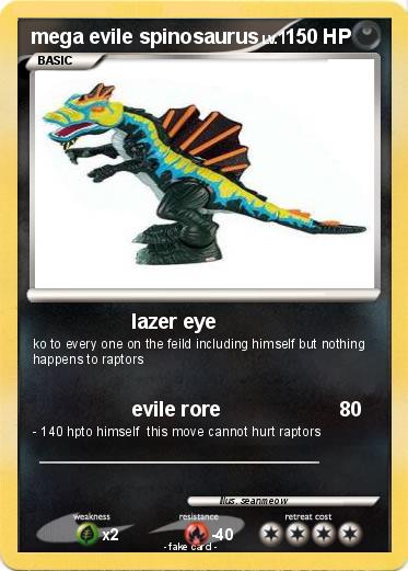 Pokemon mega evile spinosaurus