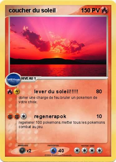 Pokemon coucher du soleil