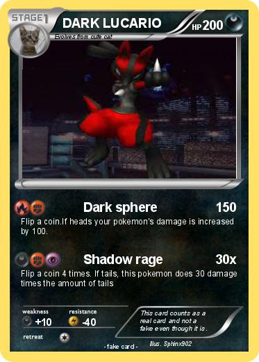Pokemon DARK LUCARIO