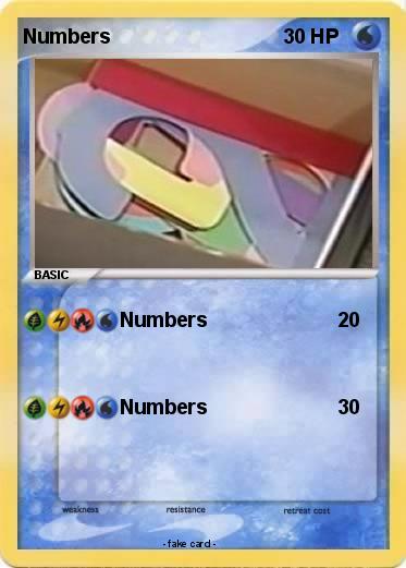 Pokemon Numbers