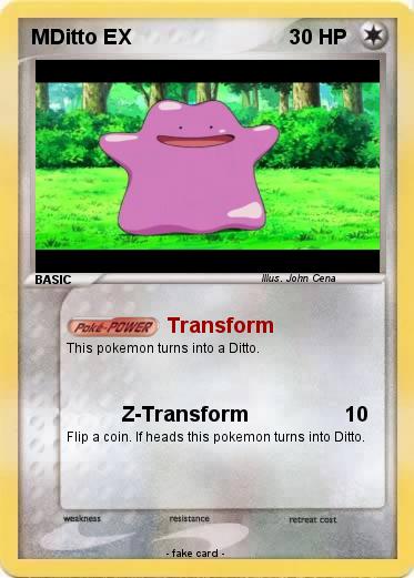Pokemon MDitto EX