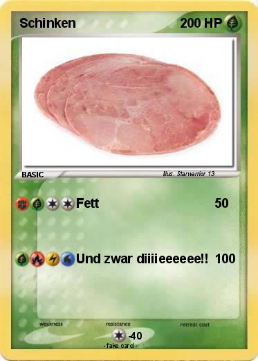 Pokemon Schinken