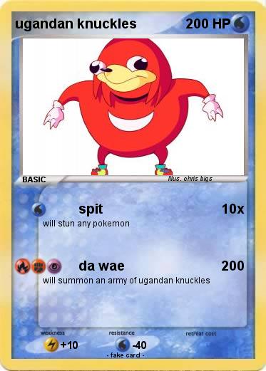 Pokemon ugandan knuckles