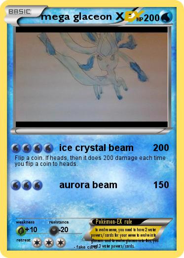 Pokemon mega glaceon X