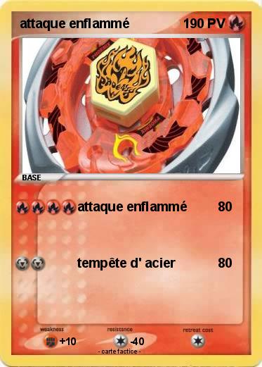 Pokemon attaque enflammé