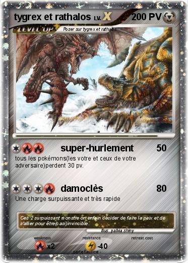 Pokemon tygrex et rathalos