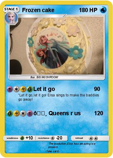 Pokemon Frozen cake
