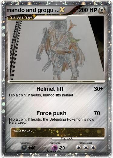 Pokemon mando and grogu