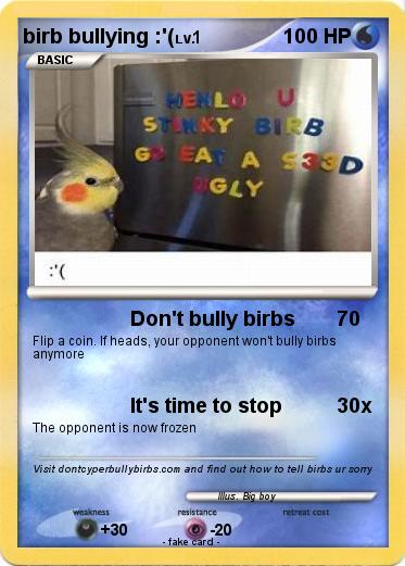 Pokemon birb bullying :'(