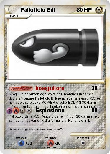 Pokemon Pallottolo Bill