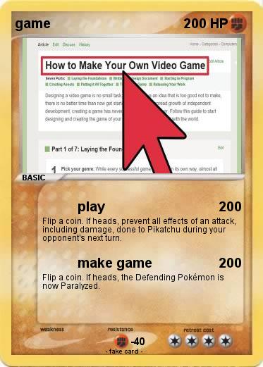 Pokemon game