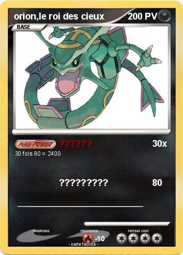 Pokemon orion,le roi des cieux