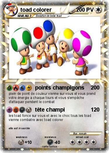 Pokemon toad colorer