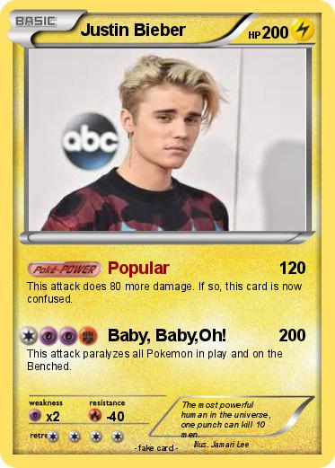 Pokemon Justin Bieber