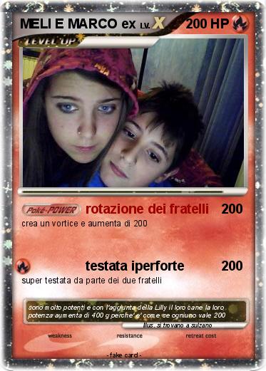 Pokemon MELI E MARCO ex
