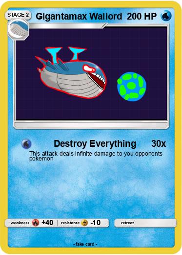 Pokemon Gigantamax Wailord