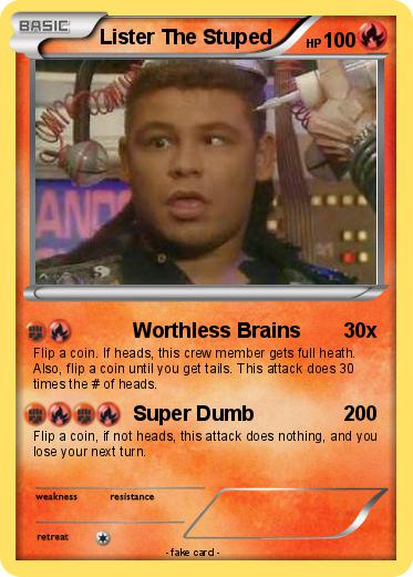 Pokemon Lister The Stuped