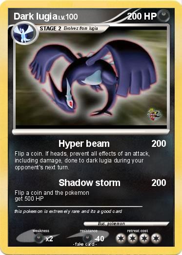 Pokemon Dark lugia