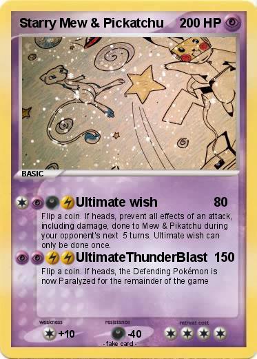 Pokemon Starry Mew & Pickatchu