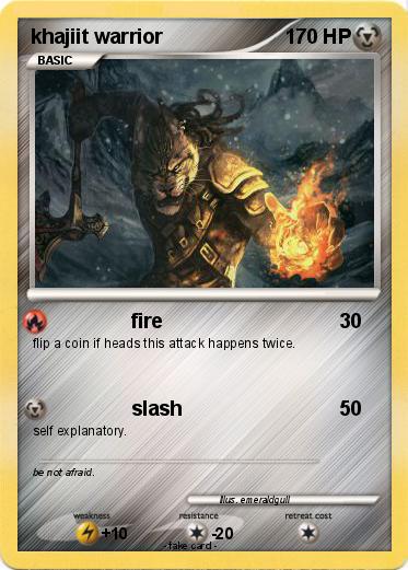 Pokemon khajiit warrior