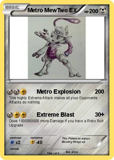 Pokemon Metro MewTwo EX