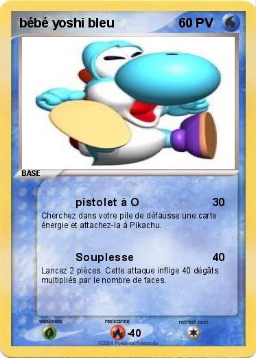 Pokemon bébé yoshi bleu