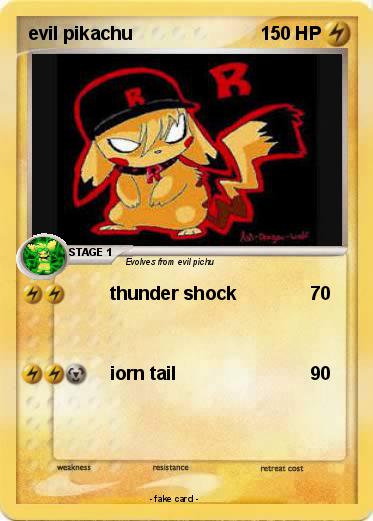 Pokemon evil pikachu