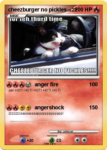 Pokemon cheezburger no pickles