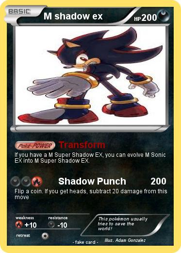 Pokemon M shadow ex