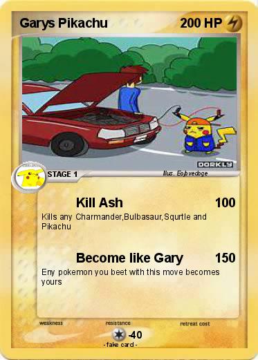 Pokemon Garys Pikachu