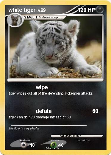 Pokemon white tiger