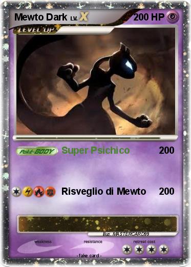 Pokemon Mewto Dark