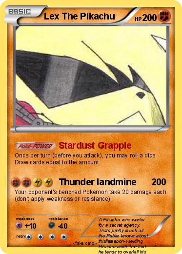 Pokemon Lex The Pikachu