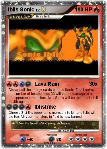 Pokemon Iblis Sonic