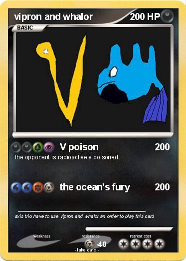 Pokemon vipron and whalor