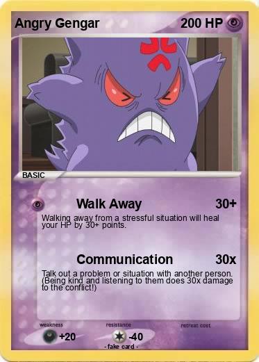 Pokemon Angry Gengar