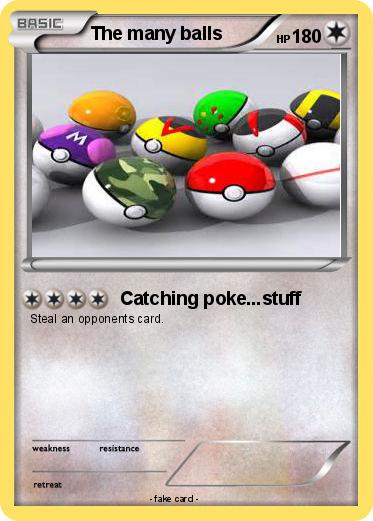 Pokemon The many balls