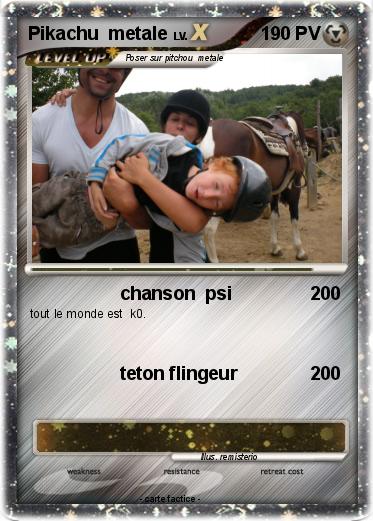 Pokemon Pikachu  metale