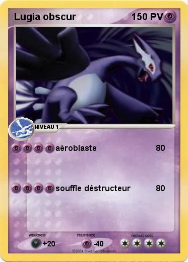 Pokemon Lugia obscur