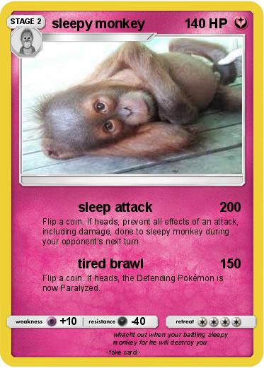 Pokemon sleepy monkey