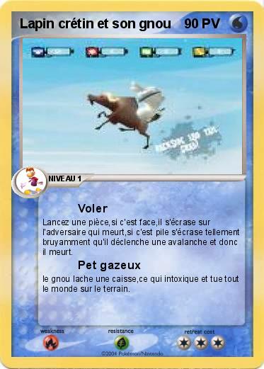 Pokemon Lapin crétin et son gnou