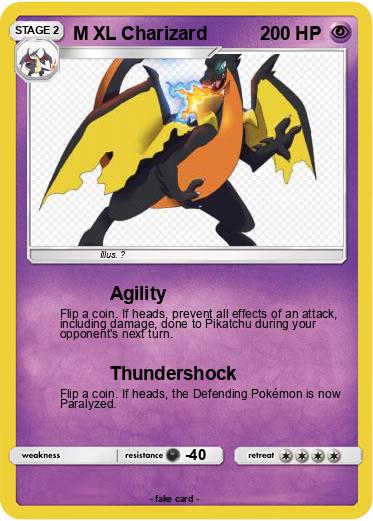 Pokemon M XL Charizard