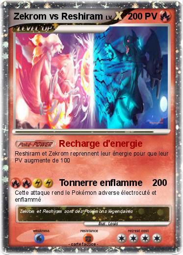 Pokemon Zekrom vs Reshiram