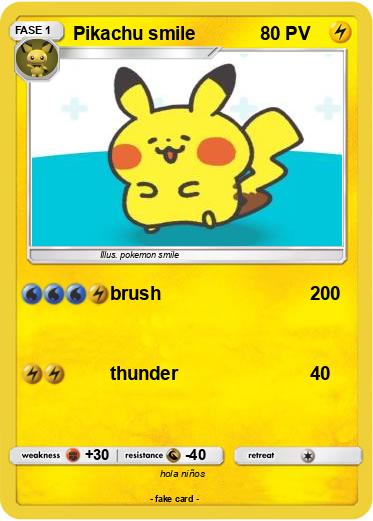 Pokemon Pikachu smile